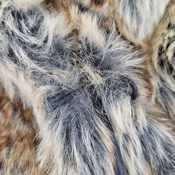 PECAOCUN Faux Fur Coat Brown Tan Plush Long Jacket 3XL Fits Like Women’s XL - Picture 10 of 12